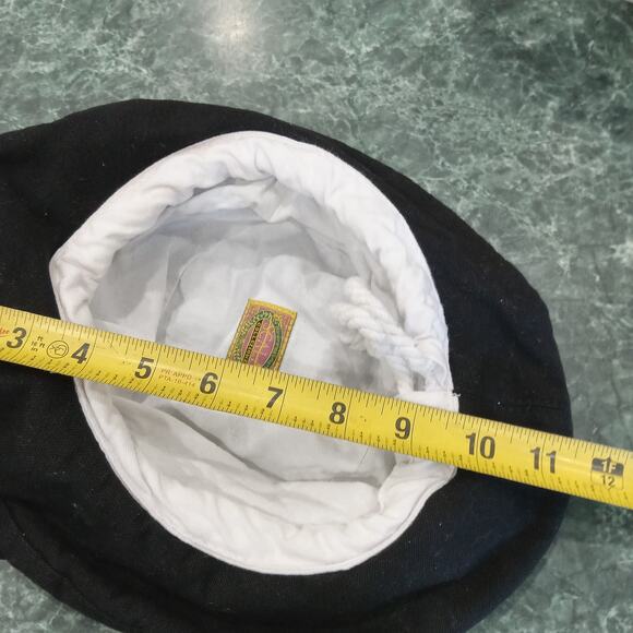 Scala Bucket Hat One Size White Sun Hat Beach Travel Drawstring Packable Cotton - Picture 9 of 11